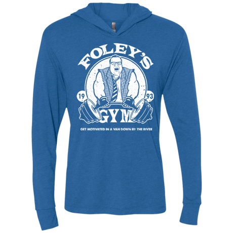 T-Shirts Vintage Royal / X-Small Foleys Gym Triblend Long Sleeve Hoodie Tee