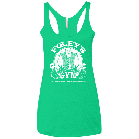 T-Shirts Envy / X-Small Foleys Gym Women's Triblend Racerback Tank