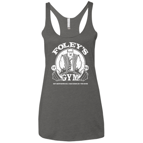 T-Shirts Premium Heather / X-Small Foleys Gym Women's Triblend Racerback Tank