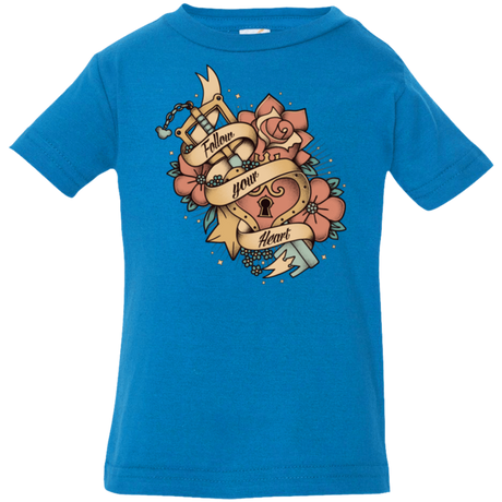 T-Shirts Cobalt / 6 Months Follow your heart Infant PremiumT-Shirt