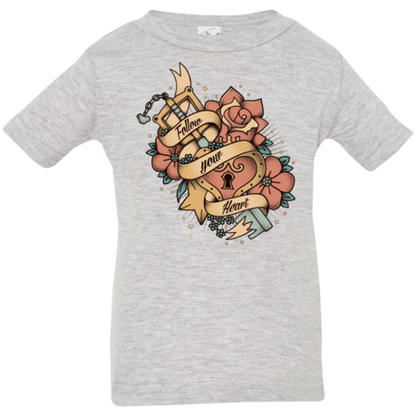 T-Shirts Heather / 6 Months Follow your heart Infant PremiumT-Shirt