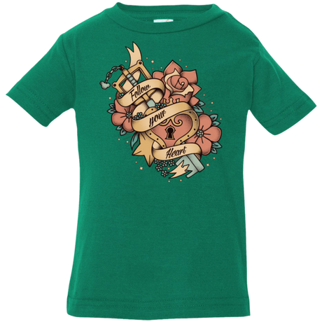 T-Shirts Kelly / 6 Months Follow your heart Infant PremiumT-Shirt