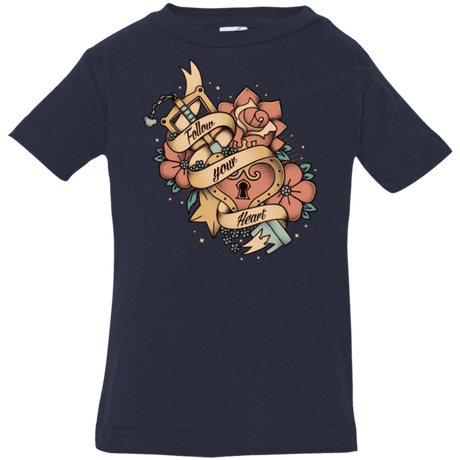 T-Shirts Navy / 6 Months Follow your heart Infant PremiumT-Shirt