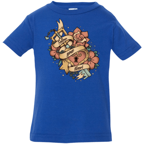 T-Shirts Royal / 6 Months Follow your heart Infant PremiumT-Shirt