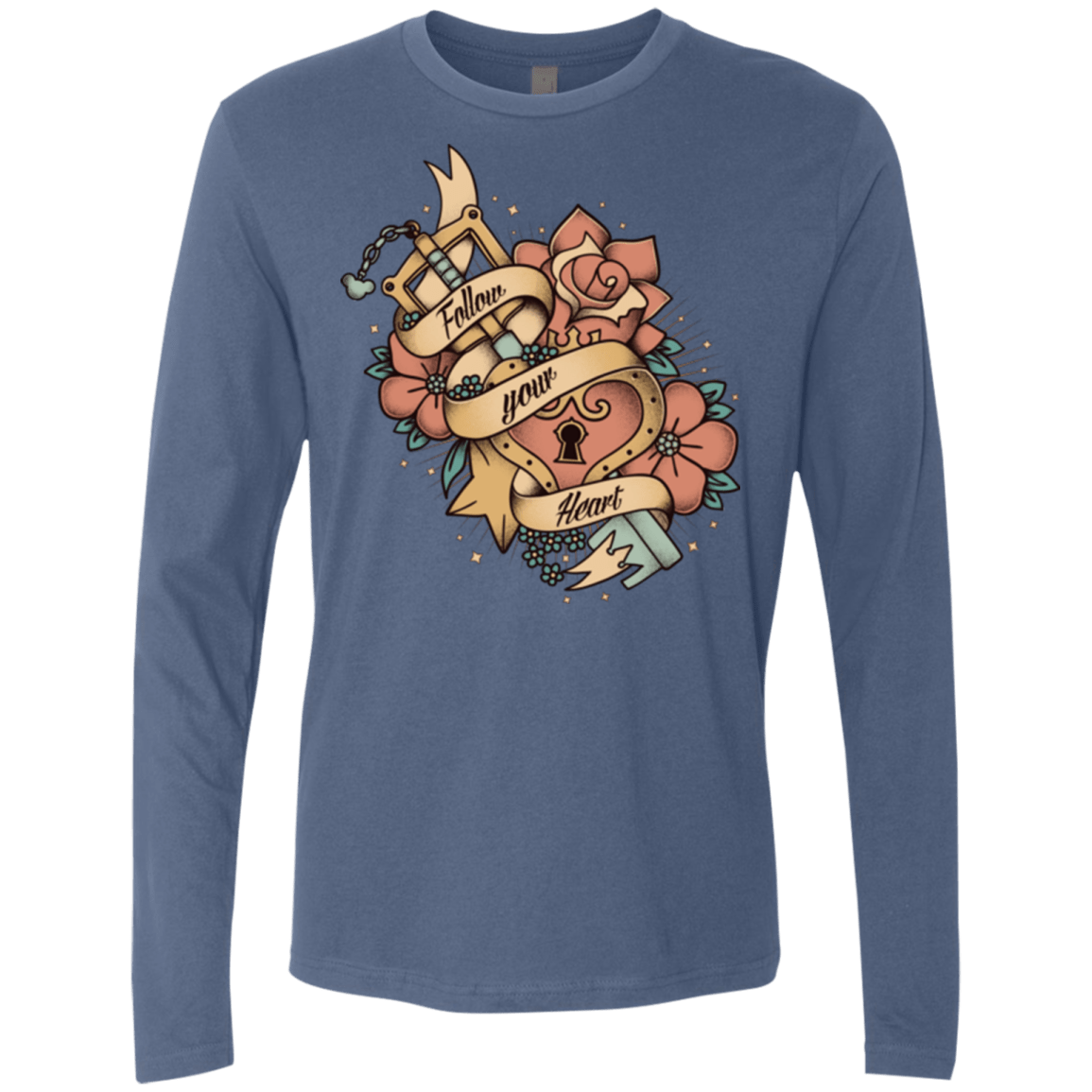T-Shirts Indigo / Small Follow your heart Men's Premium Long Sleeve