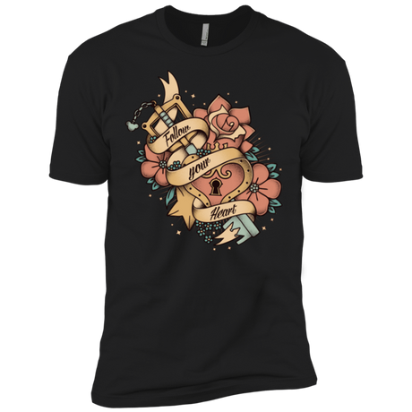 T-Shirts Black / X-Small Follow your heart Men's Premium T-Shirt
