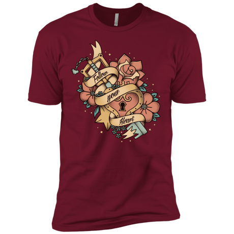 T-Shirts Cardinal / X-Small Follow your heart Men's Premium T-Shirt