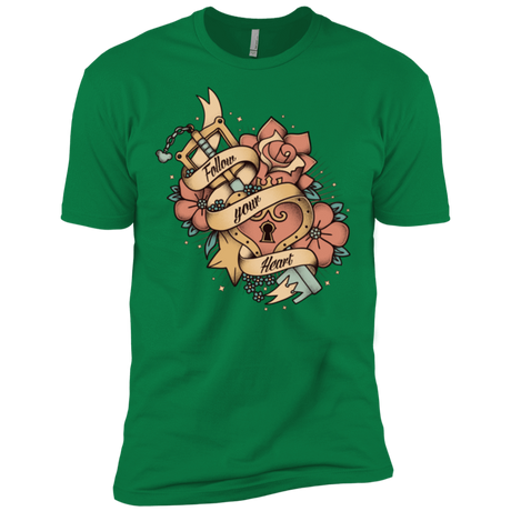 T-Shirts Kelly Green / X-Small Follow your heart Men's Premium T-Shirt