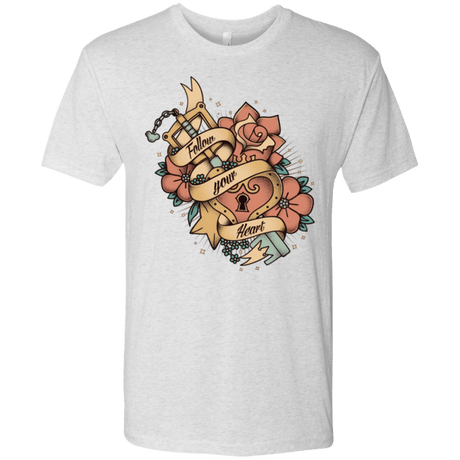 T-Shirts Heather White / Small Follow your heart Men's Triblend T-Shirt