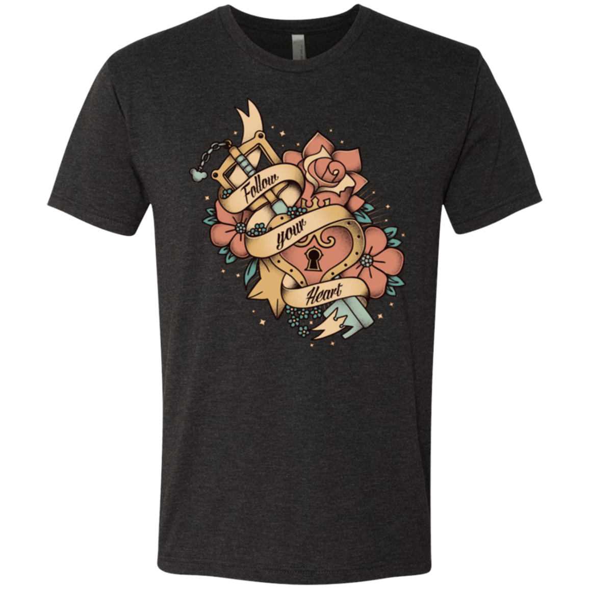 T-Shirts Vintage Black / Small Follow your heart Men's Triblend T-Shirt