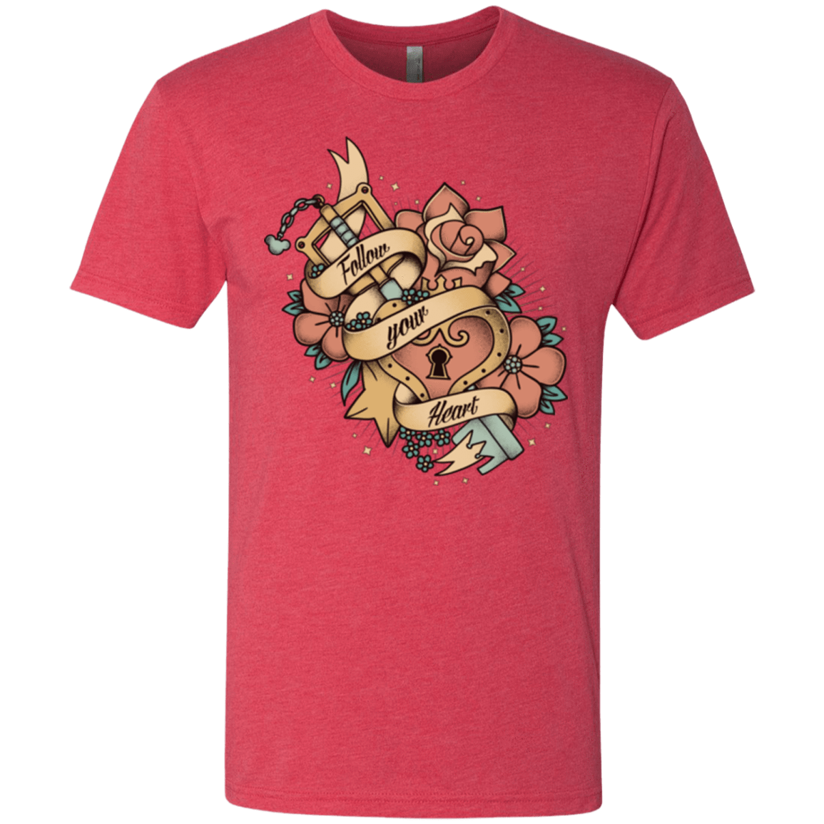 T-Shirts Vintage Red / Small Follow your heart Men's Triblend T-Shirt