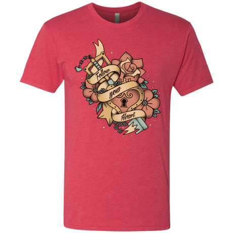 T-Shirts Vintage Red / Small Follow your heart Men's Triblend T-Shirt