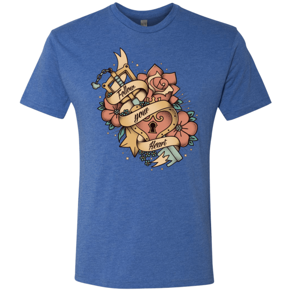 T-Shirts Vintage Royal / Small Follow your heart Men's Triblend T-Shirt