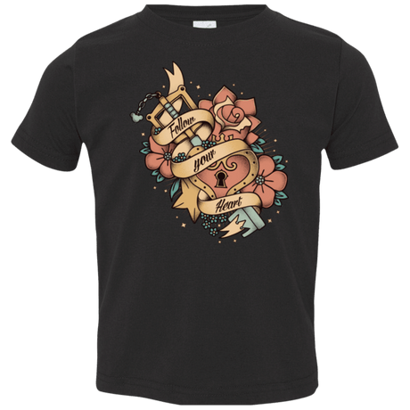 T-Shirts Black / 2T Follow your heart Toddler Premium T-Shirt