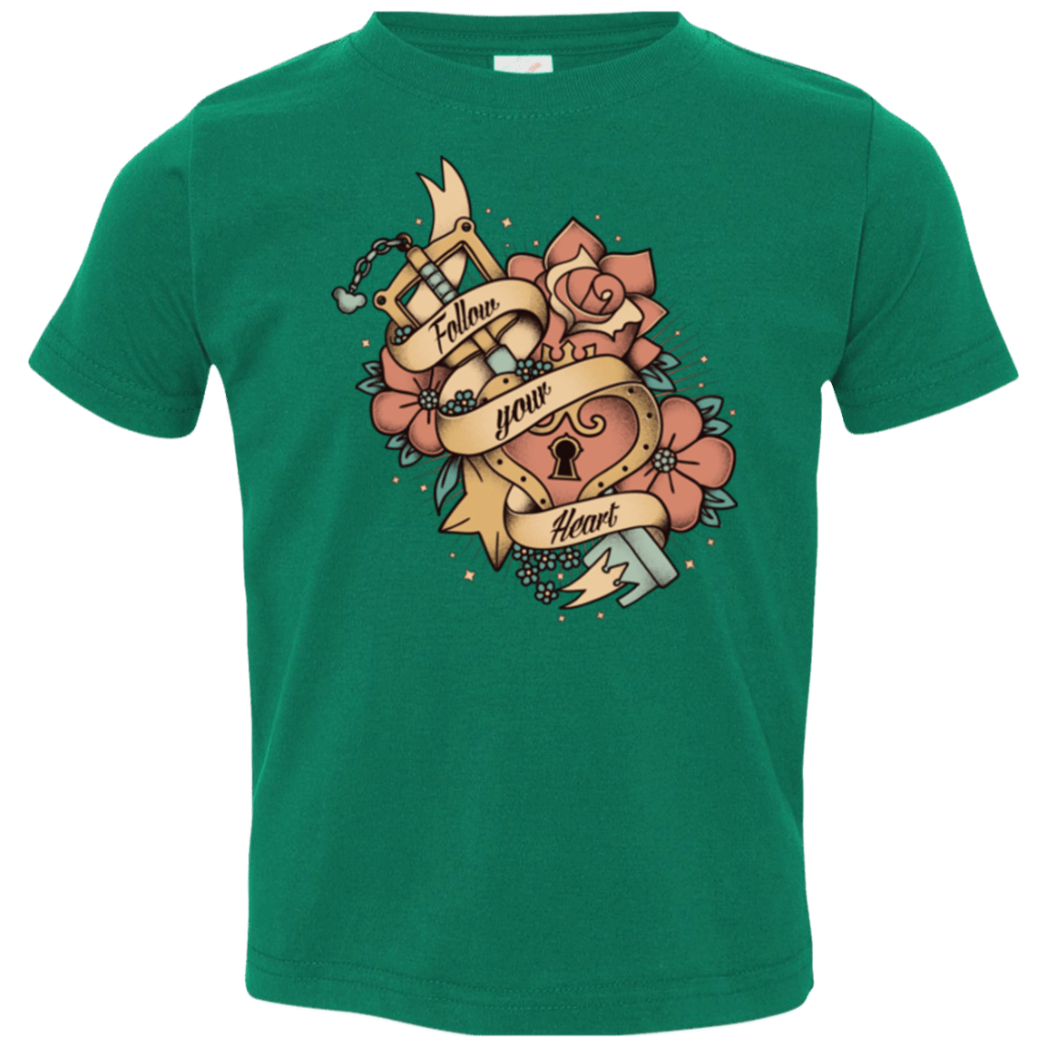 T-Shirts Kelly / 2T Follow your heart Toddler Premium T-Shirt