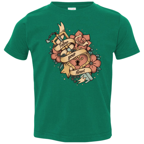 T-Shirts Kelly / 2T Follow your heart Toddler Premium T-Shirt