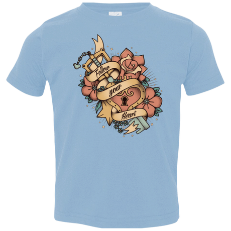 T-Shirts Light Blue / 2T Follow your heart Toddler Premium T-Shirt