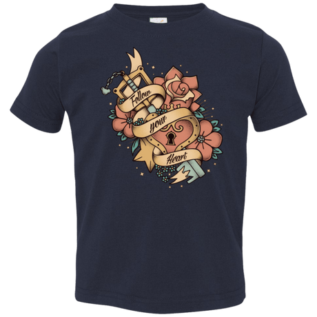 T-Shirts Navy / 2T Follow your heart Toddler Premium T-Shirt