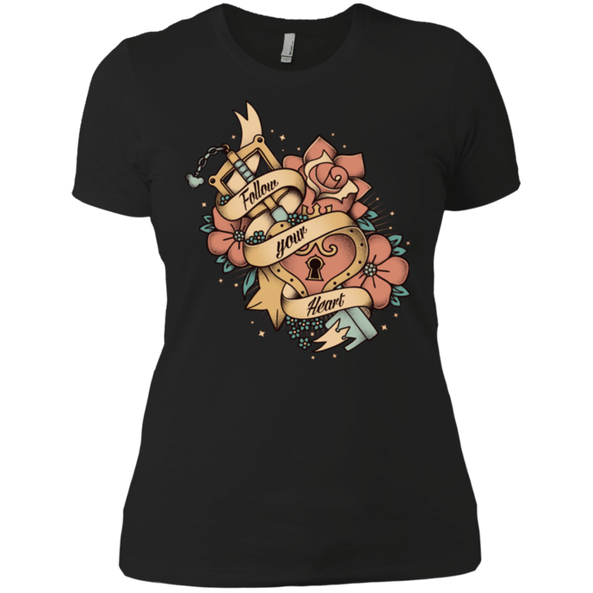 T-Shirts Black / X-Small Follow your heart Women's Premium T-Shirt