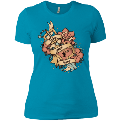 T-Shirts Turquoise / X-Small Follow your heart Women's Premium T-Shirt
