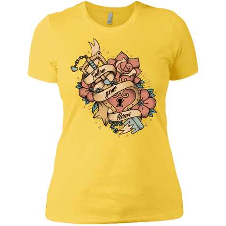 T-Shirts Vibrant Yellow / X-Small Follow your heart Women's Premium T-Shirt