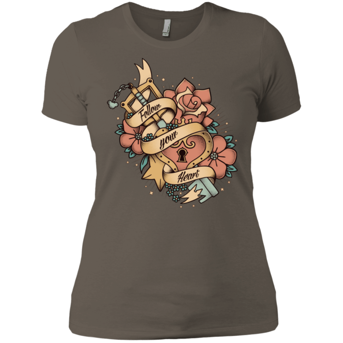 T-Shirts Warm Grey / X-Small Follow your heart Women's Premium T-Shirt