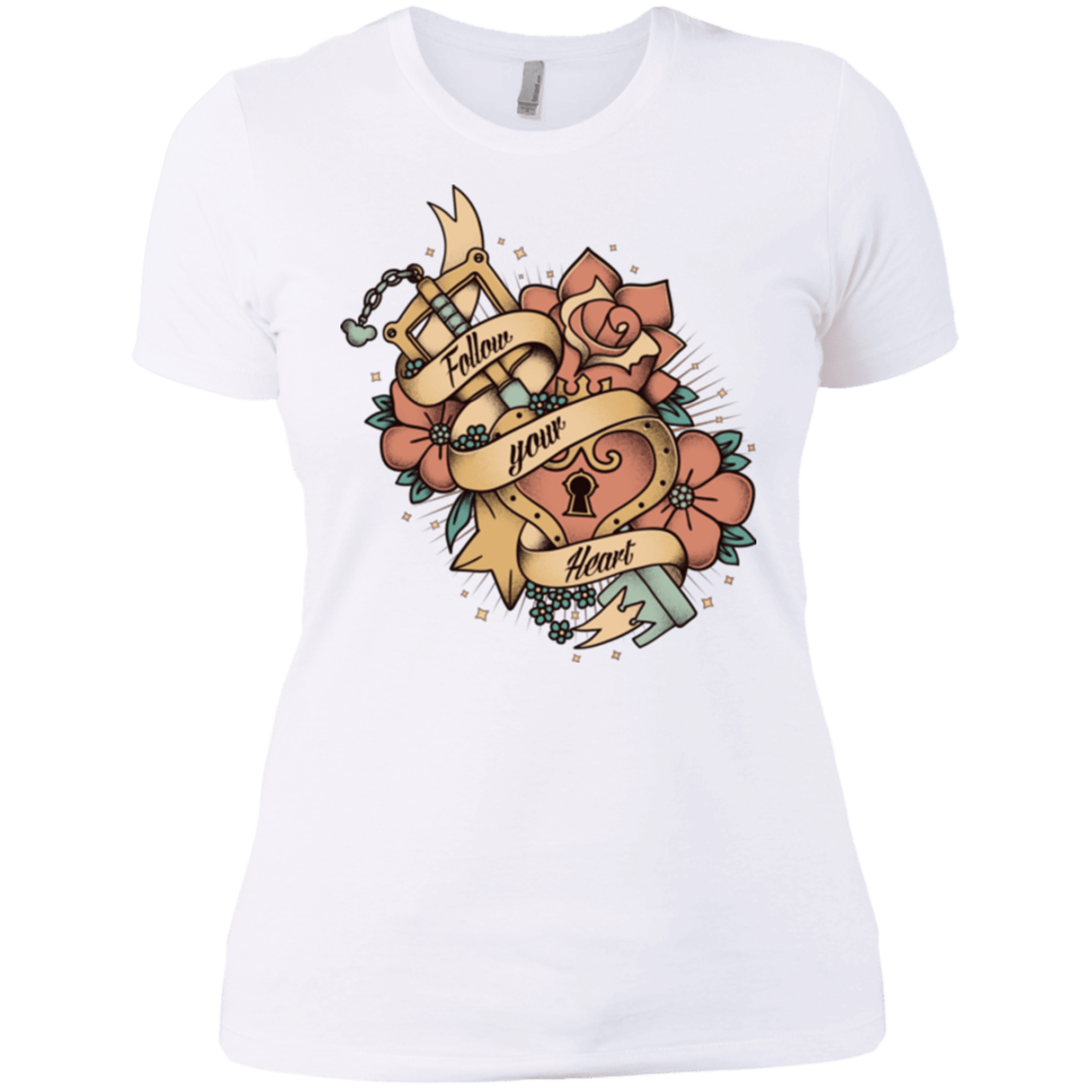T-Shirts White / X-Small Follow your heart Women's Premium T-Shirt