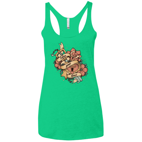 T-Shirts Envy / X-Small Follow your heart Women's Triblend Racerback Tank