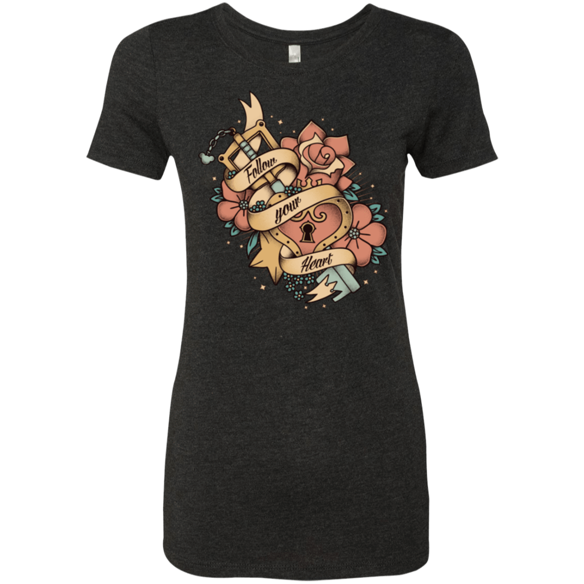 T-Shirts Vintage Black / Small Follow your heart Women's Triblend T-Shirt