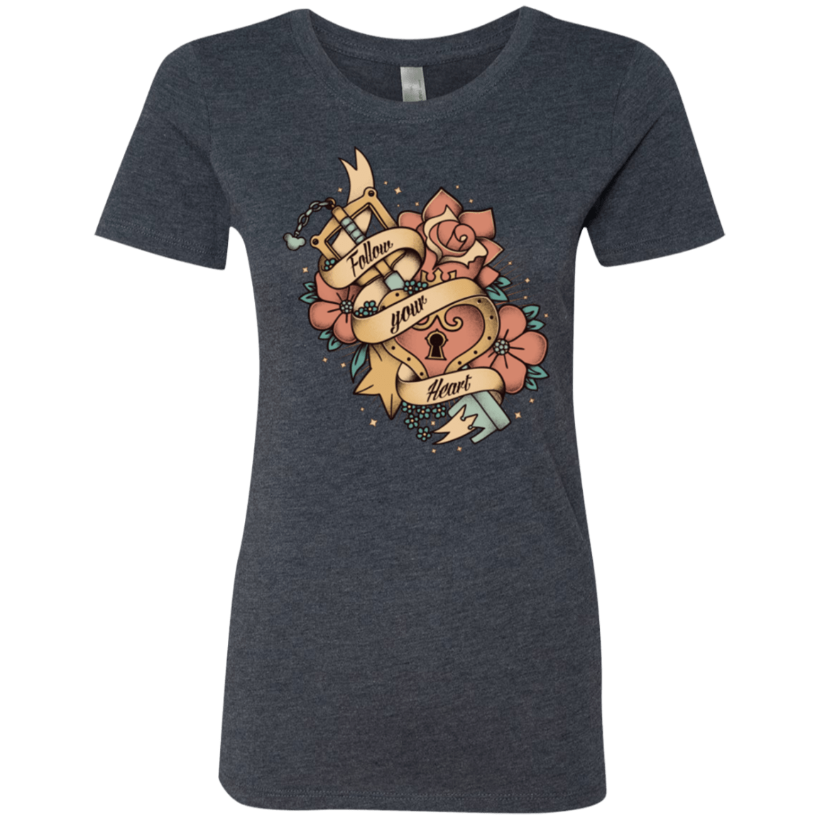 T-Shirts Vintage Navy / Small Follow your heart Women's Triblend T-Shirt