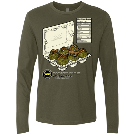 T-Shirts Military Green / Small Food For The Future Men's Premium Long Sleeve