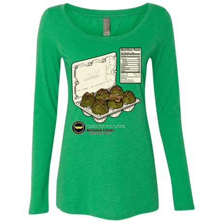 T-Shirts Envy / Small Food For The Future Women's Triblend Long Sleeve Shirt