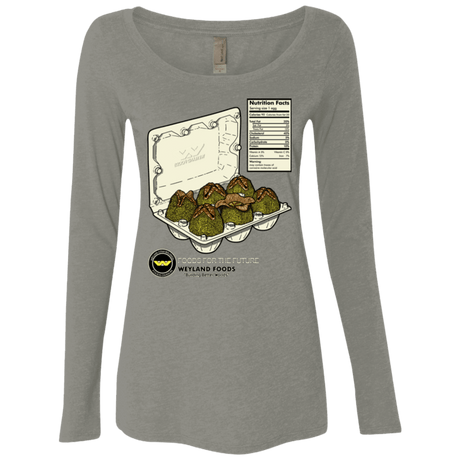 T-Shirts Venetian Grey / Small Food For The Future Women's Triblend Long Sleeve Shirt