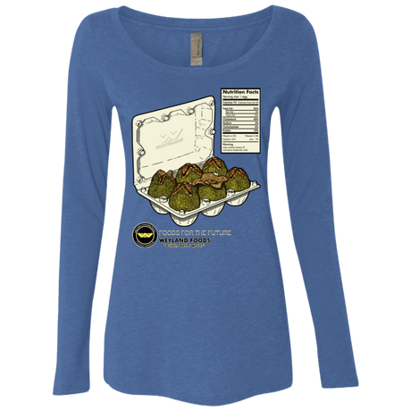 T-Shirts Vintage Royal / Small Food For The Future Women's Triblend Long Sleeve Shirt