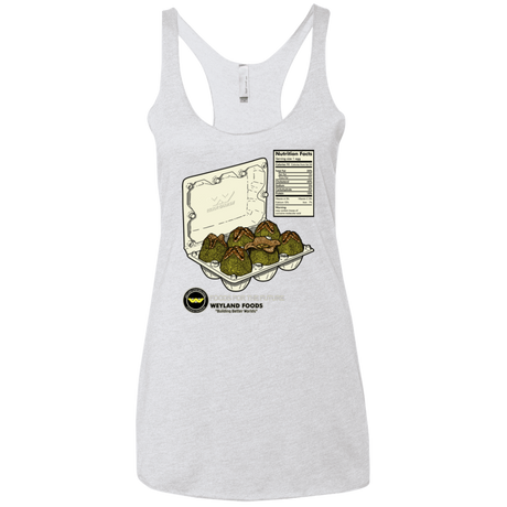 T-Shirts Heather White / X-Small Food For The Future Women's Triblend Racerback Tank