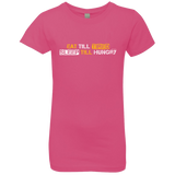 T-Shirts Hot Pink / YXS Food Sleep Loop Girls Premium T-Shirt