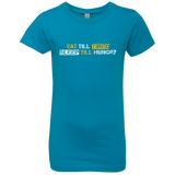 T-Shirts Turquoise / YXS Food Sleep Loop Girls Premium T-Shirt