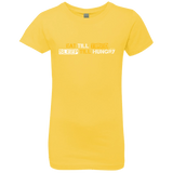 T-Shirts Vibrant Yellow / YXS Food Sleep Loop Girls Premium T-Shirt