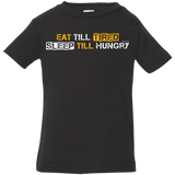 T-Shirts Black / 6 Months Food Sleep Loop Infant Premium T-Shirt