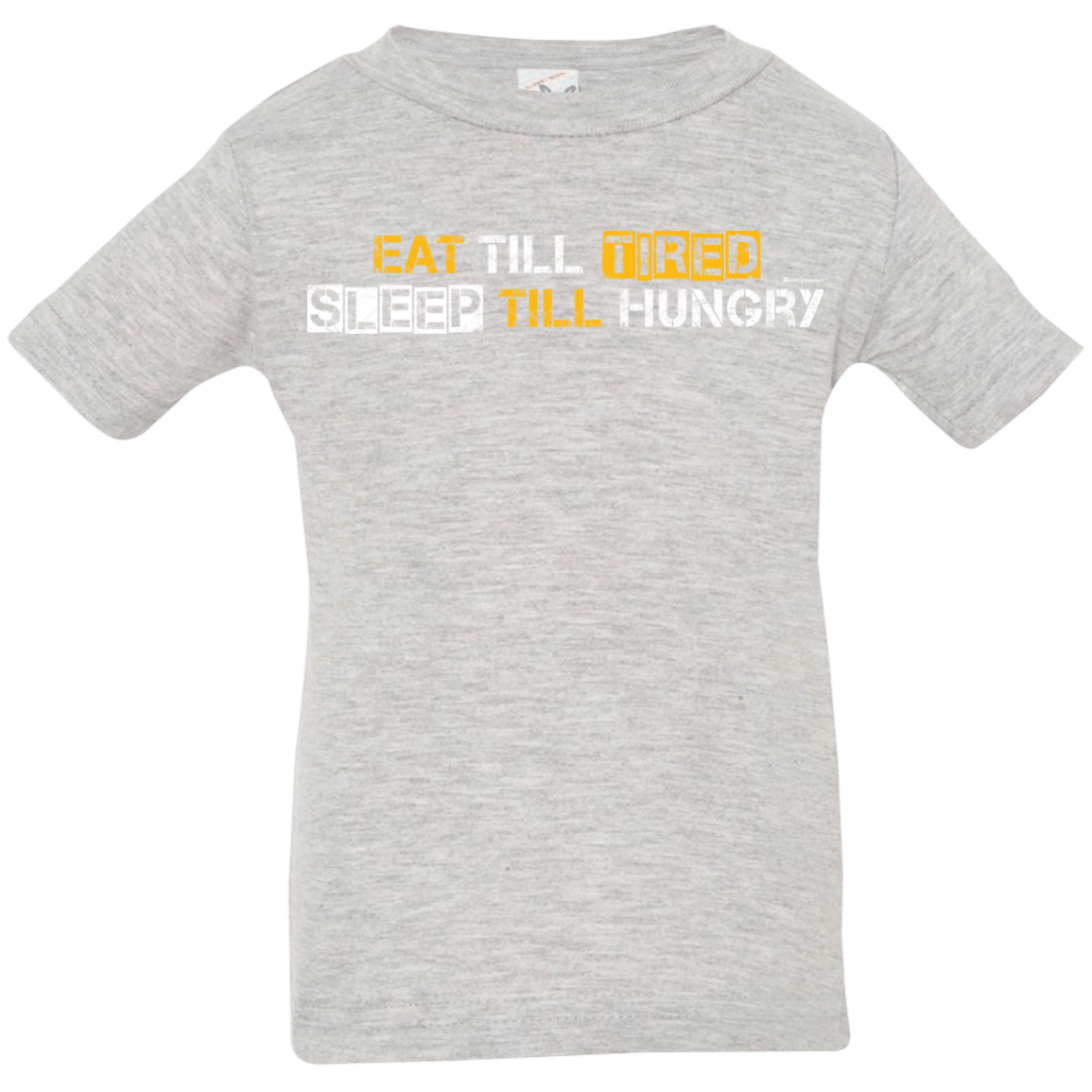 T-Shirts Heather Grey / 6 Months Food Sleep Loop Infant Premium T-Shirt