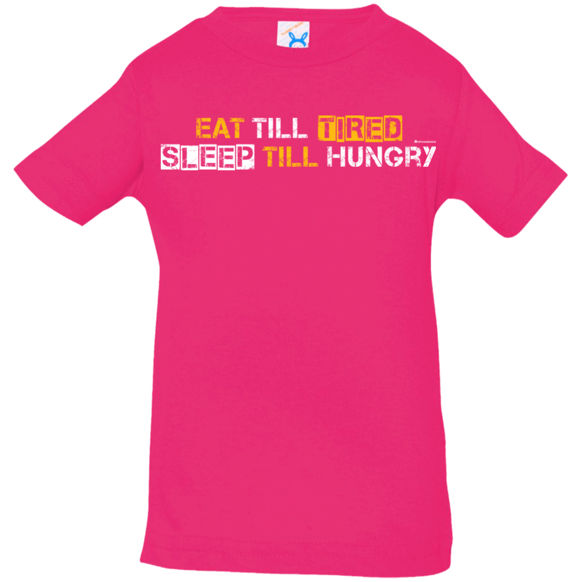 T-Shirts Hot Pink / 6 Months Food Sleep Loop Infant Premium T-Shirt