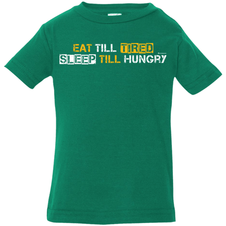 T-Shirts Kelly / 6 Months Food Sleep Loop Infant Premium T-Shirt