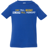 T-Shirts Royal / 6 Months Food Sleep Loop Infant Premium T-Shirt