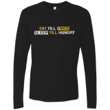 T-Shirts Black / Small Food Sleep Loop Men's Premium Long Sleeve