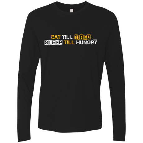 T-Shirts Black / Small Food Sleep Loop Men's Premium Long Sleeve