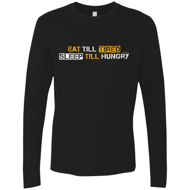 T-Shirts Black / Small Food Sleep Loop Men's Premium Long Sleeve