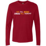 T-Shirts Cardinal / Small Food Sleep Loop Men's Premium Long Sleeve