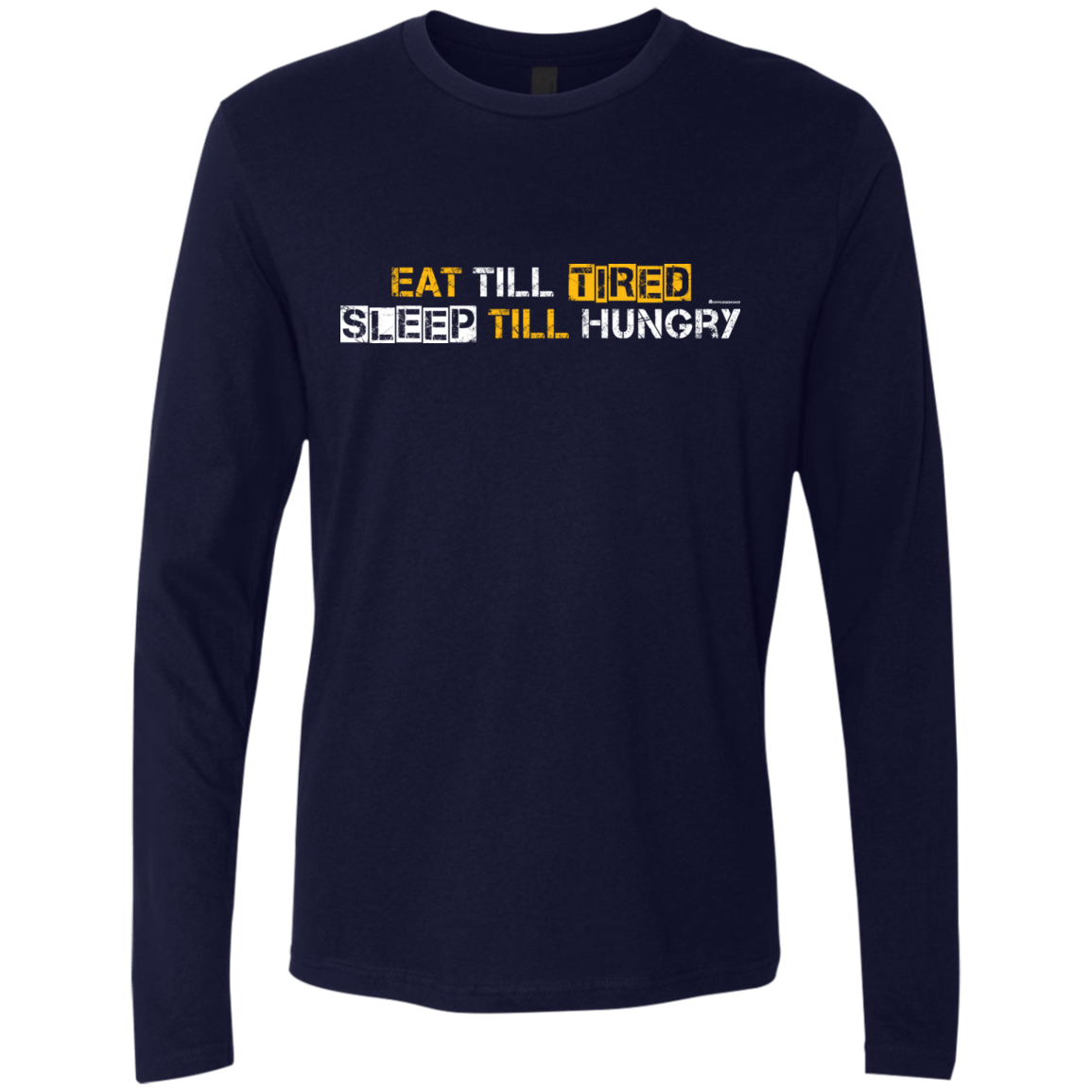 T-Shirts Midnight Navy / Small Food Sleep Loop Men's Premium Long Sleeve