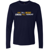 T-Shirts Midnight Navy / Small Food Sleep Loop Men's Premium Long Sleeve