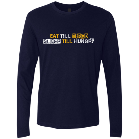 T-Shirts Midnight Navy / Small Food Sleep Loop Men's Premium Long Sleeve